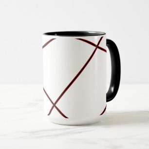 Abstraktes Muster - rot Tasse