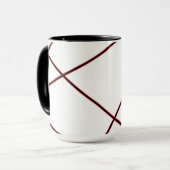 Abstraktes Muster - rot Tasse (Vorderseite Links)