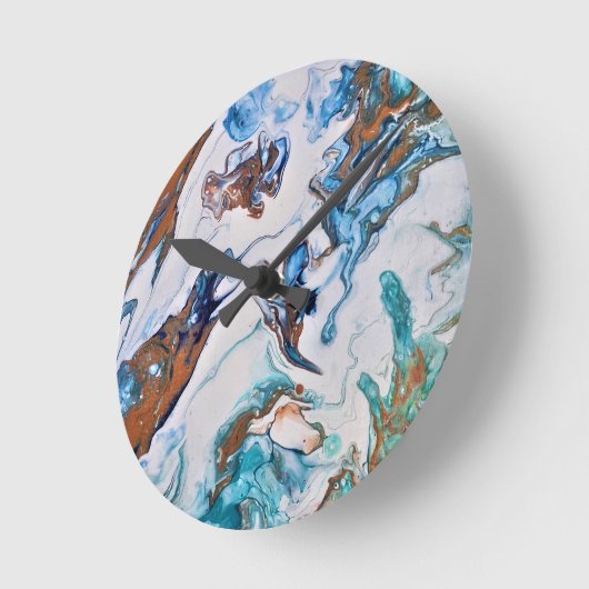 Abstraktes Muster. Runde Wanduhr (Winkel)