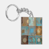 Abstraktes Muster Schlüsselanhänger (Vorderseite links)