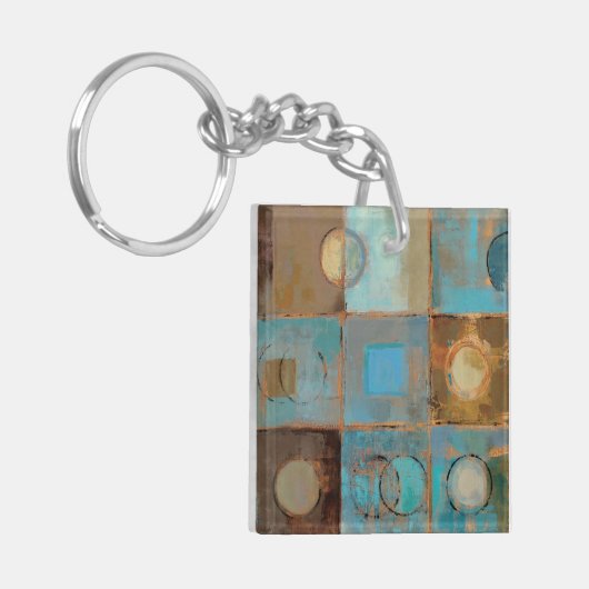 Abstraktes Muster Schlüsselanhänger (Vorderseite links)