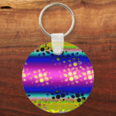 Abstraktes Muster Schlüsselanhänger (Vorderseite)