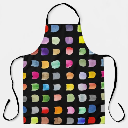 Abstraktes Muster Schwarz Schürze (Vorderseite)