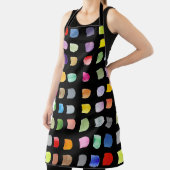 Abstraktes Muster Schwarz Schürze (InSitu)