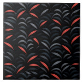 Abstraktes Muster, Schwarz und Rot, Nahtlos Fliese (Vorderseite)