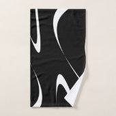 Abstraktes Muster - Schwarzweiss. Badhandtuch Set (Handtuch)