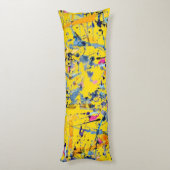 Abstraktes Muster Seitenschläferkissen (Rückseite (Vertikal))