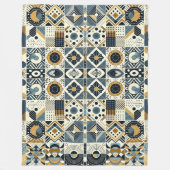 Abstraktes Muster Sherpa Blanket Fleecedecke (Vorderseite)