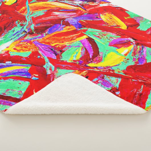 Abstraktes Muster Sherpadecke (3/4)