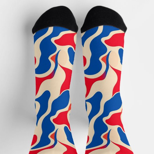 Abstraktes Muster Socken (Oben)