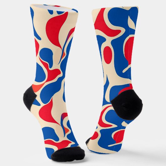 Abstraktes Muster Socken (Gewinkelt)