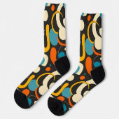 Abstraktes Muster Socken (Linkes Detail)