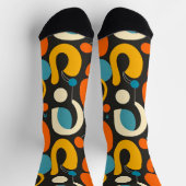 Abstraktes Muster Socken (Oben)