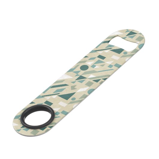 Abstraktes Muster Speedflaschenöffner (Rückseite Schrägansicht)