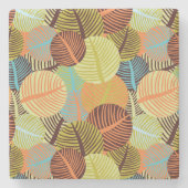 Abstraktes Muster Steinuntersetzer (Vorderseite)