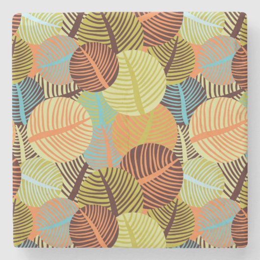 Abstraktes Muster Steinuntersetzer (Vorderseite)