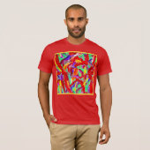 Abstraktes Muster T-Shirt (Vorne ganz)