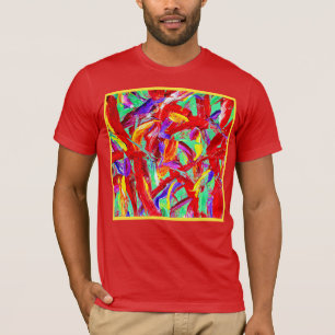 Abstraktes Muster T-Shirt