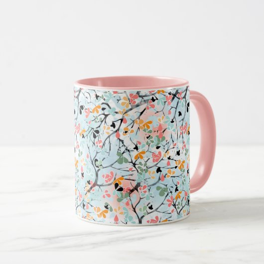 Abstraktes Muster Tasse (VorderseiteRechts)