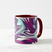 Abstraktes Muster Tasse (VorderseiteRechts)