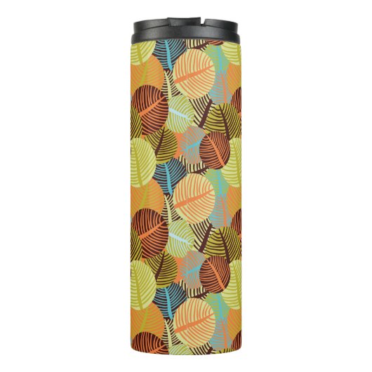 Abstraktes Muster Thermosbecher (Rückseite)