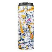 Abstraktes Muster Thermosbecher (Rückseite)