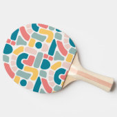 Abstraktes Muster Tischtennis Schläger (Seitenansicht)