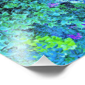 Abstraktes Muster und blaues Folienzmuster Fotodruck (Ecke)