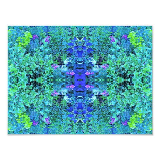 Abstraktes Muster und blaues Folienzmuster Fotodruck (Vorne)