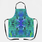Abstraktes Muster und blaues Folienzmuster Schürze (Vorderseite)