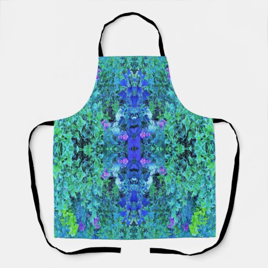Abstraktes Muster und blaues Folienzmuster Schürze (Vorderseite)