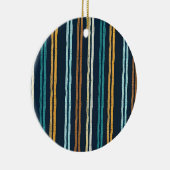 Abstraktes Muster vertikaler Linien Keramik Ornament (Rechts)