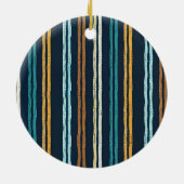 Abstraktes Muster vertikaler Linien Keramik Ornament (Hinten)