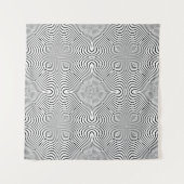 Abstraktes Muster von gewellten Streifen oder geri Wandteppich (Vorderseite)