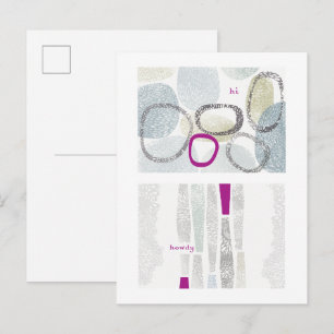 Abstraktes Muster Wandkunst Druck und Poster.II Postkarte