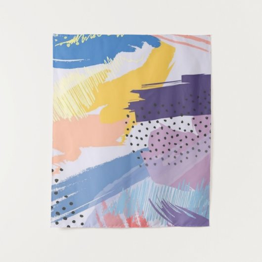 Abstraktes Muster Wandteppich (Vorderseite)