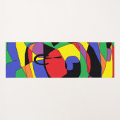 Abstraktes Muster Yoga Mat Yogamatte (Rückseite (Horizontal))