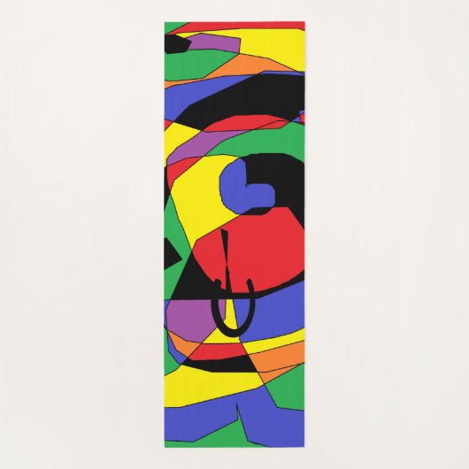 Abstraktes Muster Yoga Mat Yogamatte (Rückseite)