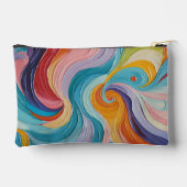 Abstraktes Muster Zubehörtasche (Rückseite)