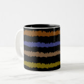 Abstraktes Muster Zweifarbige Tasse (Vorderseite Links)