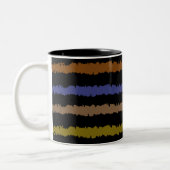 Abstraktes Muster Zweifarbige Tasse (Links)