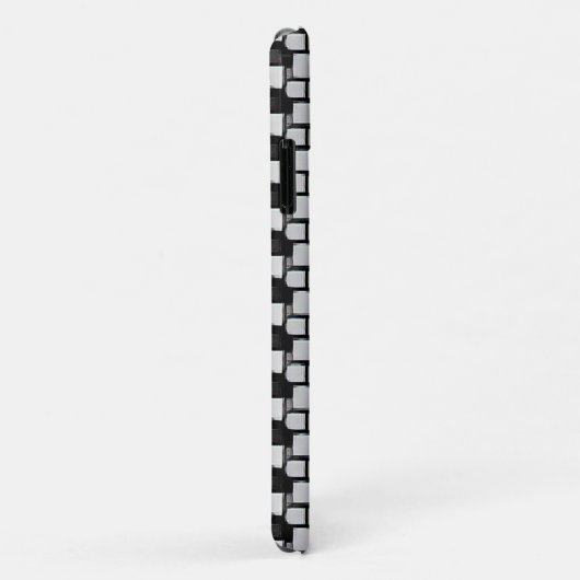 Abstraktes Musterdesign 1201 - iPhone Case (Hinten/Rechts)