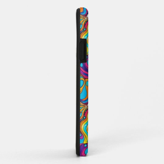 Abstraktes Musterdesign 1202 - iPhone Case (Hinten/Rechts)