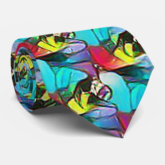 Abstraktes Musterdesign 1208 - Krawatte für Männer (Gerollt)