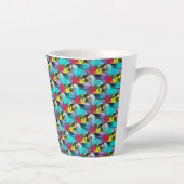 Abstraktes Musterdesign 1208 - Latte-Tasse Milchtasse (Rechts)