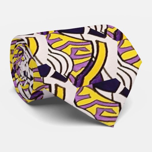 Abstraktes Musterdesign 1209 - Krawatte der Männer (Gerollt)