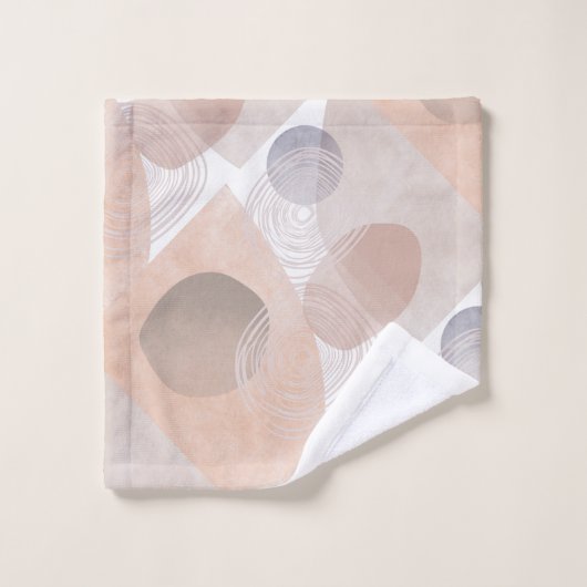 Abstraktes Musterdesign Badhandtuch Set (Waschlappen)