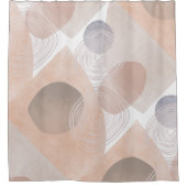 Abstraktes Musterdesign Duschvorhang (Vorderseite)
