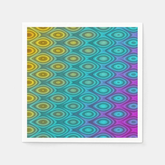 Abstraktes Musterdesign + Ihre Ideen Serviette (Vorderseite)