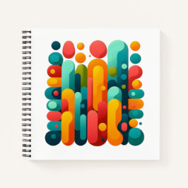 Abstraktes Musterheft Notizblock